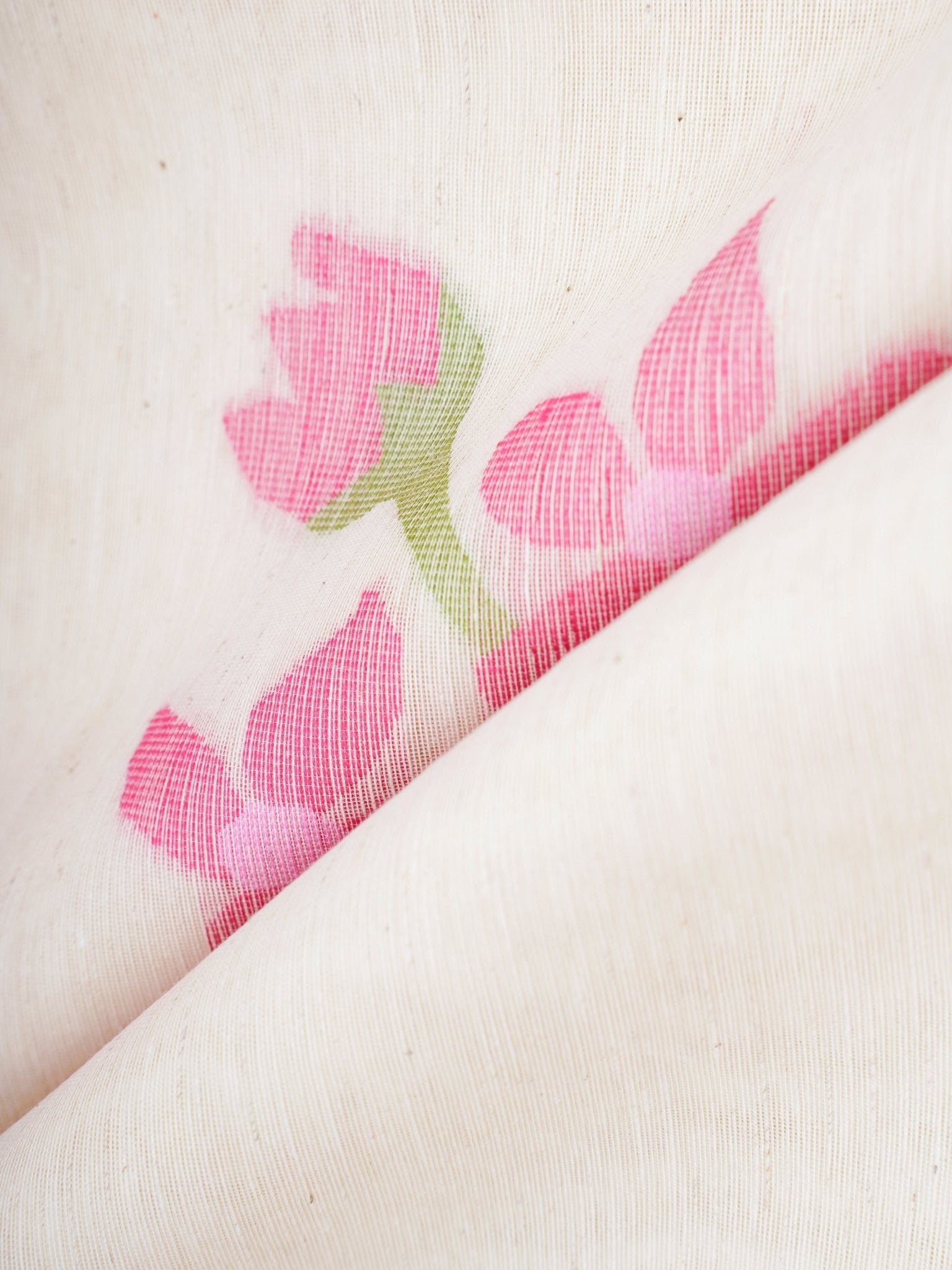 Cottons Cream Kora Cotton - Manoranjitham Weaves - Handloom Store