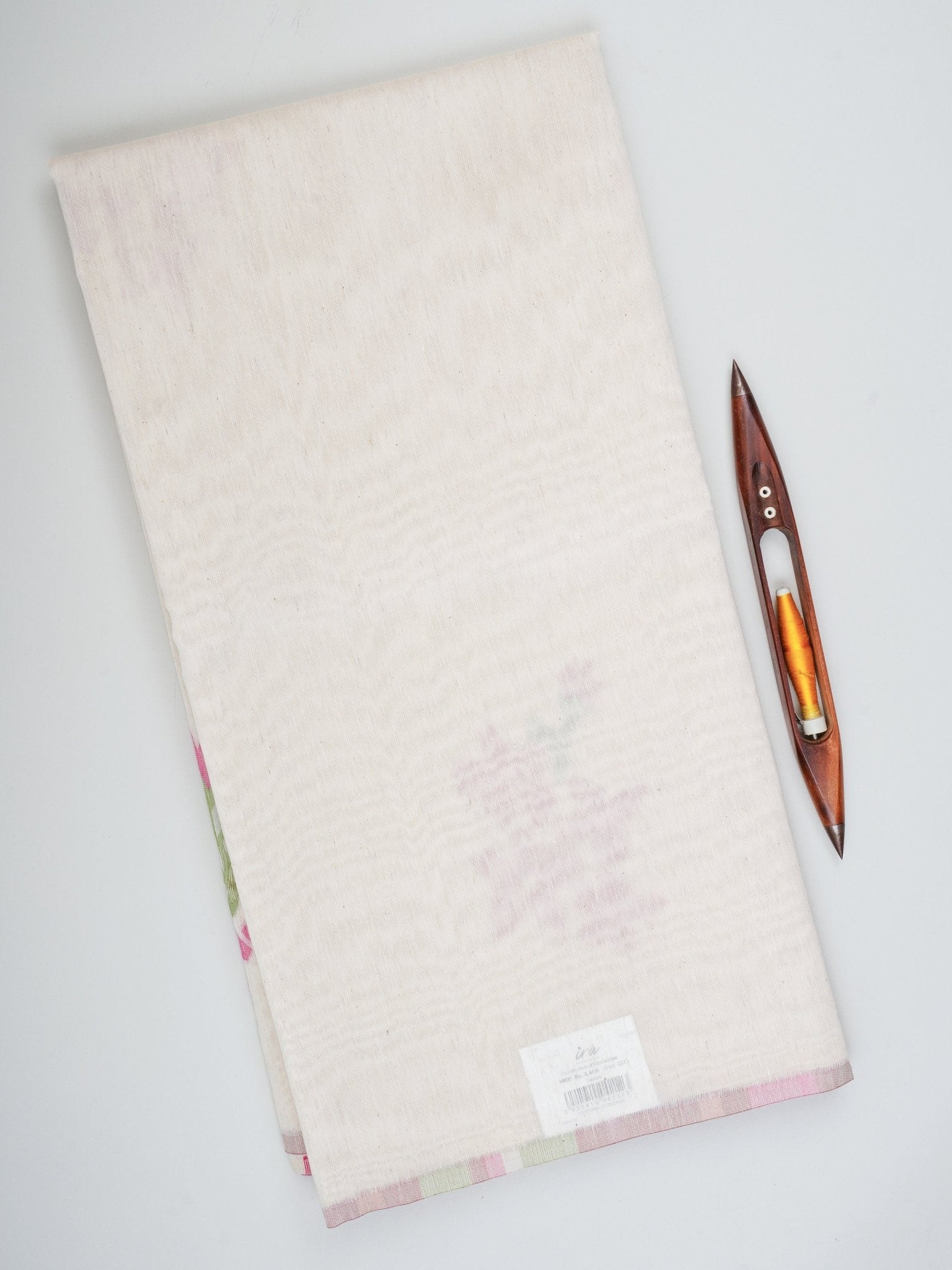 Cottons Cream Kora Cotton - Manoranjitham Weaves - Handloom Store