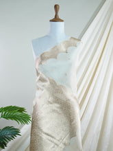 Katan Cream 100% Pure Katan Soft Silk - Manoranjitham Weaves - Handloom Store