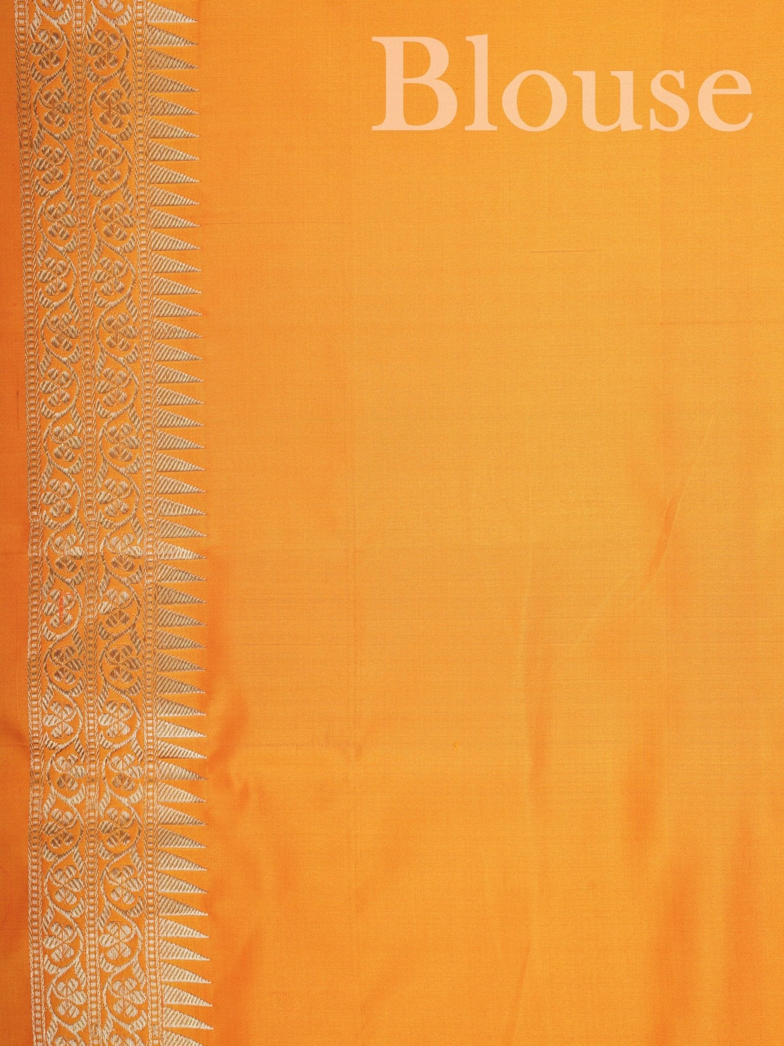 Katan Yellow 100% Pure Katan Silk - Manoranjitham Weaves - Handloom Store