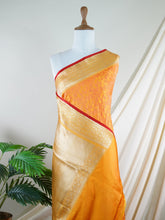 Katan Yellow 100% Pure Katan Silk - Manoranjitham Weaves - Handloom Store
