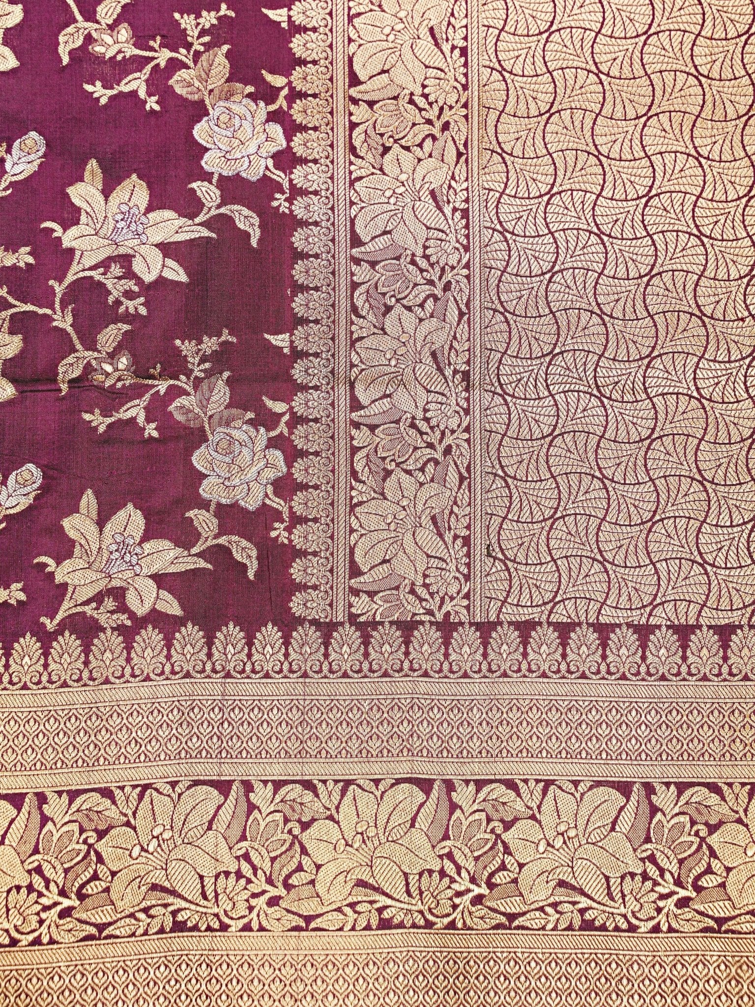 Katan Cream 100% Pure Katan Silk - Manoranjitham Weaves - Handloom Store