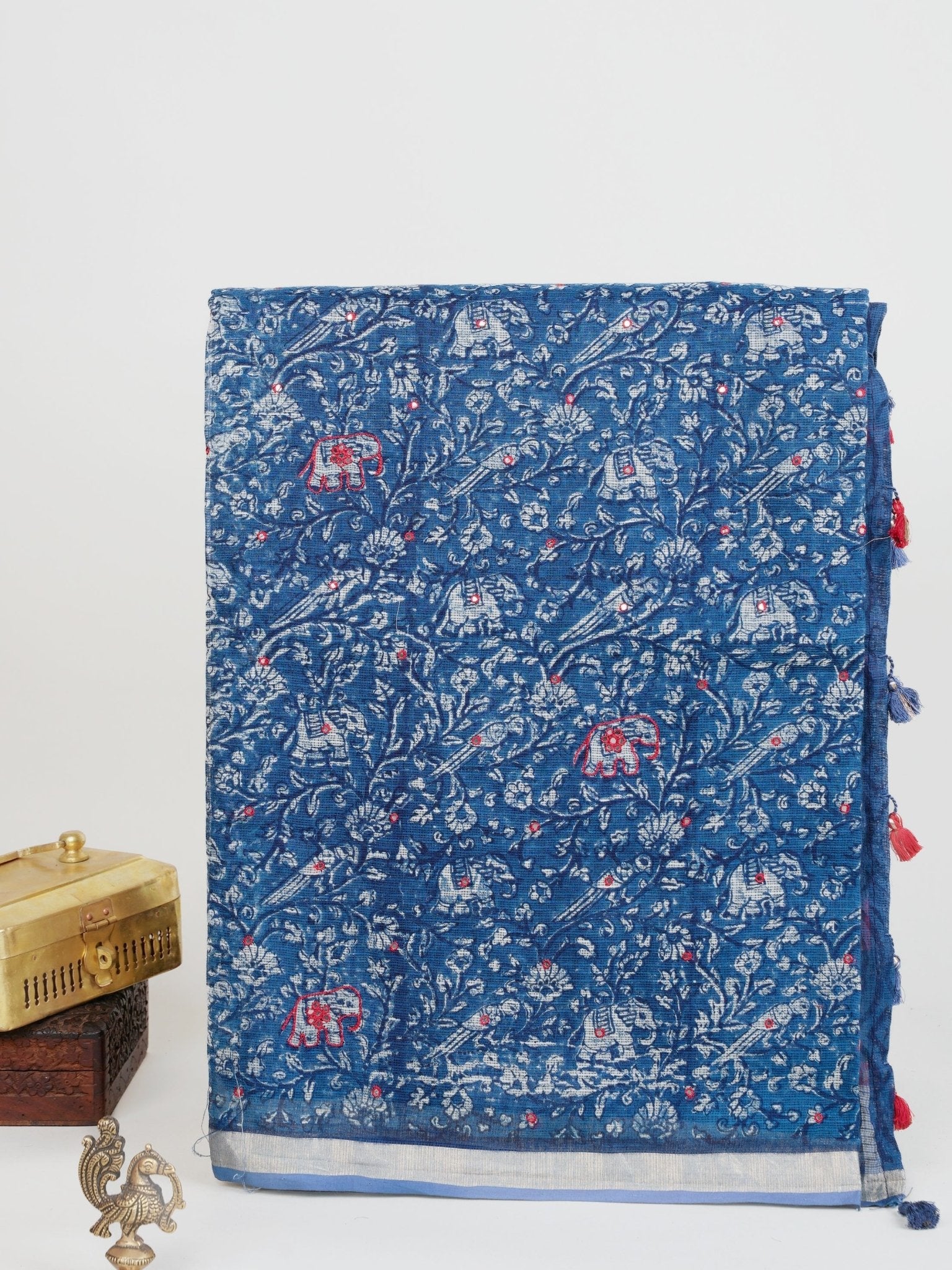 Kota Blue Kota - Manoranjitham Weaves - Handloom Store