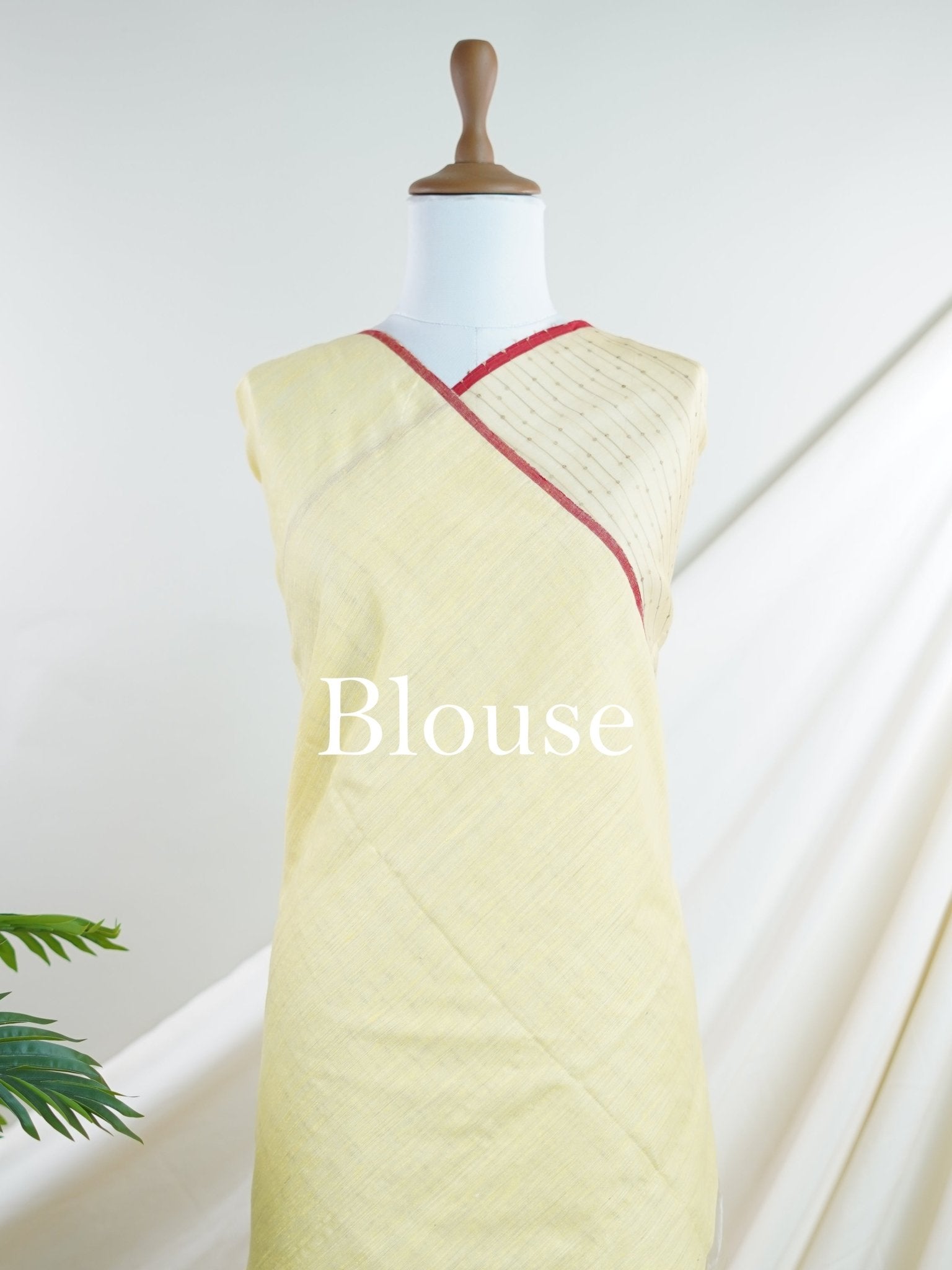 Fancy Yellow Muslin - Manoranjitham Weaves - Handloom Store