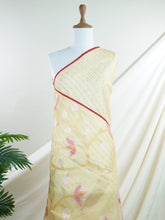 Fancy Yellow Muslin - Manoranjitham Weaves - Handloom Store