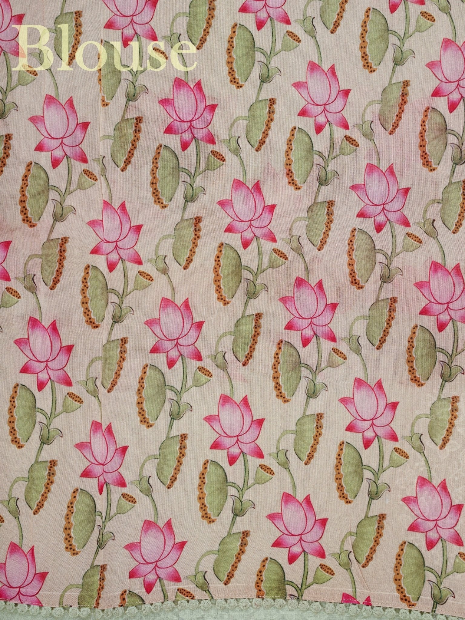 Organza Light Green 100% Pure Organza Silk - Manoranjitham Weaves - Handloom Store