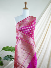Katan Pink 100% Pure Katan Silk - Manoranjitham Weaves - Handloom Store