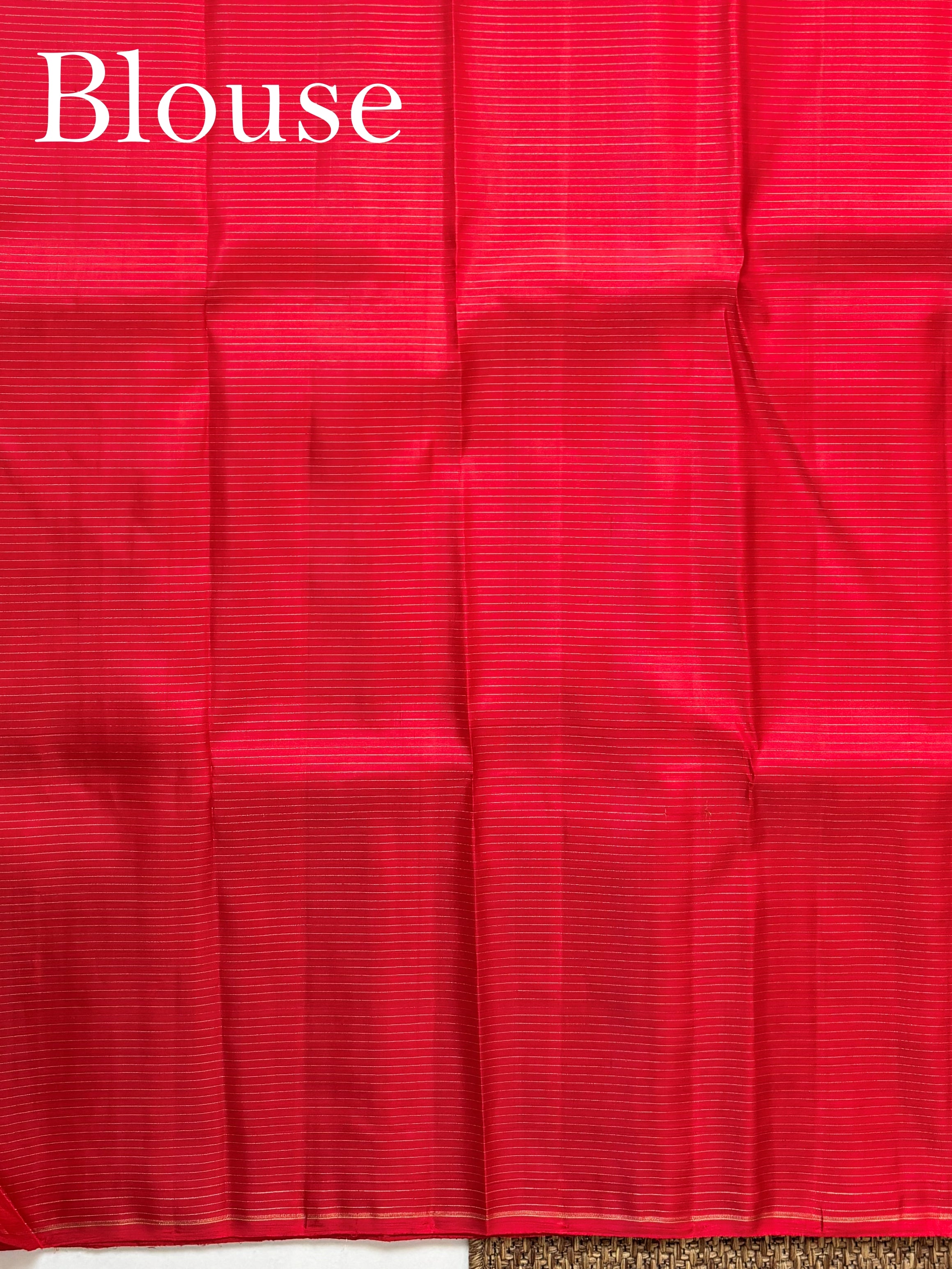 Kanchipuram Silk Red 100% Pure Silk  - Manoranjitham Weaves - Handloom Store