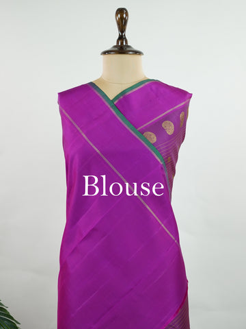 Kanchipuram Silk This magenta pink Oosikattam Kanchipuram saree in pure silk is a burst of vibrant tradition, woven with pure zari and framed with a classic medium border. Bold and joyful, it carries the strength of structure with a softness of hue. A beautiful pick for festive wear and bridal grace. #Manoranjitham #OosikattamWeave #MagentaSilk #HandloomHeritage #TimelessSarees Ambika - Manoranjitham Weaves - Handloom Store