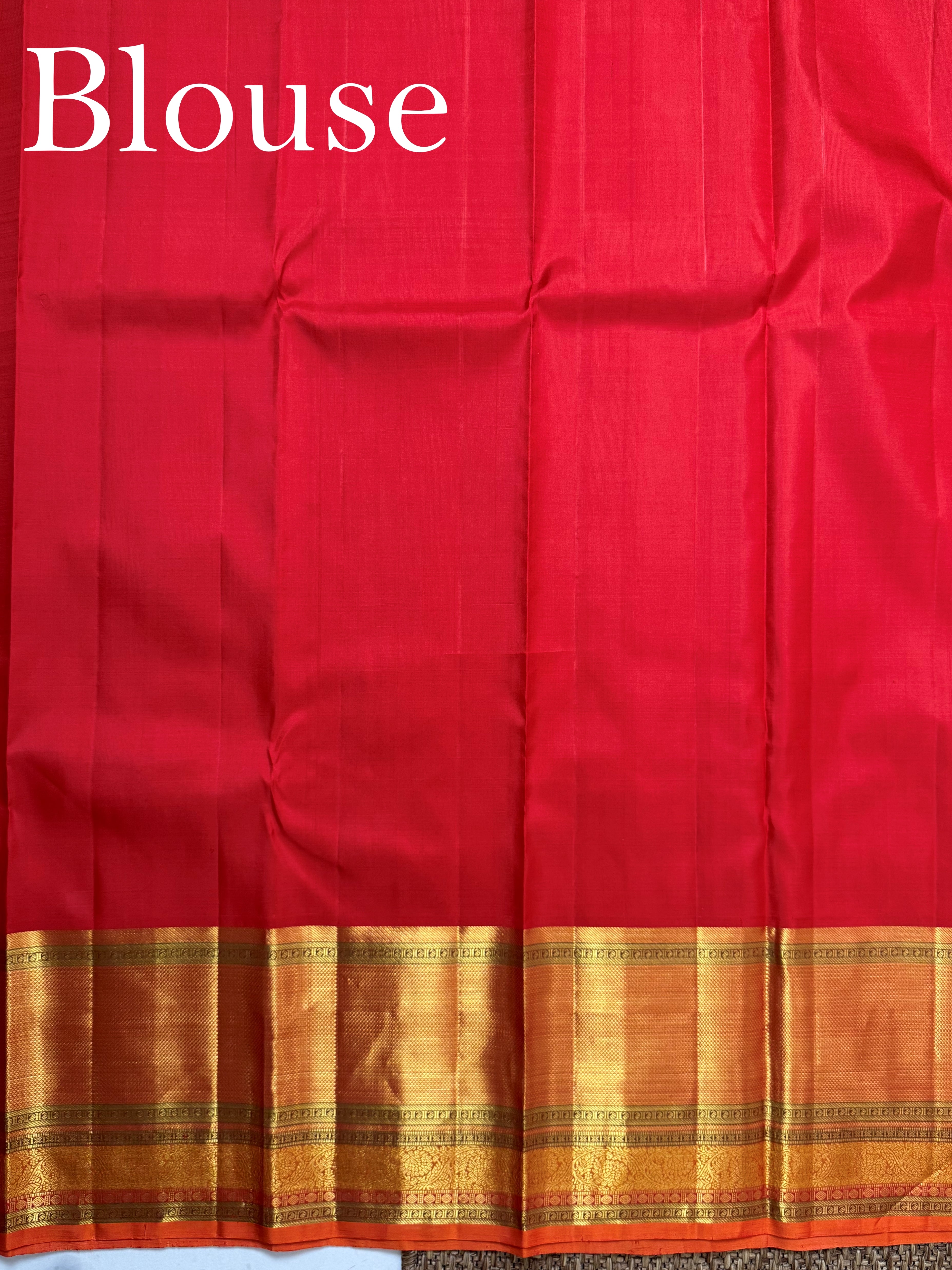 Kanchipuram Silk Cream 100% Pure Silk  - Manoranjitham Weaves - Handloom Store