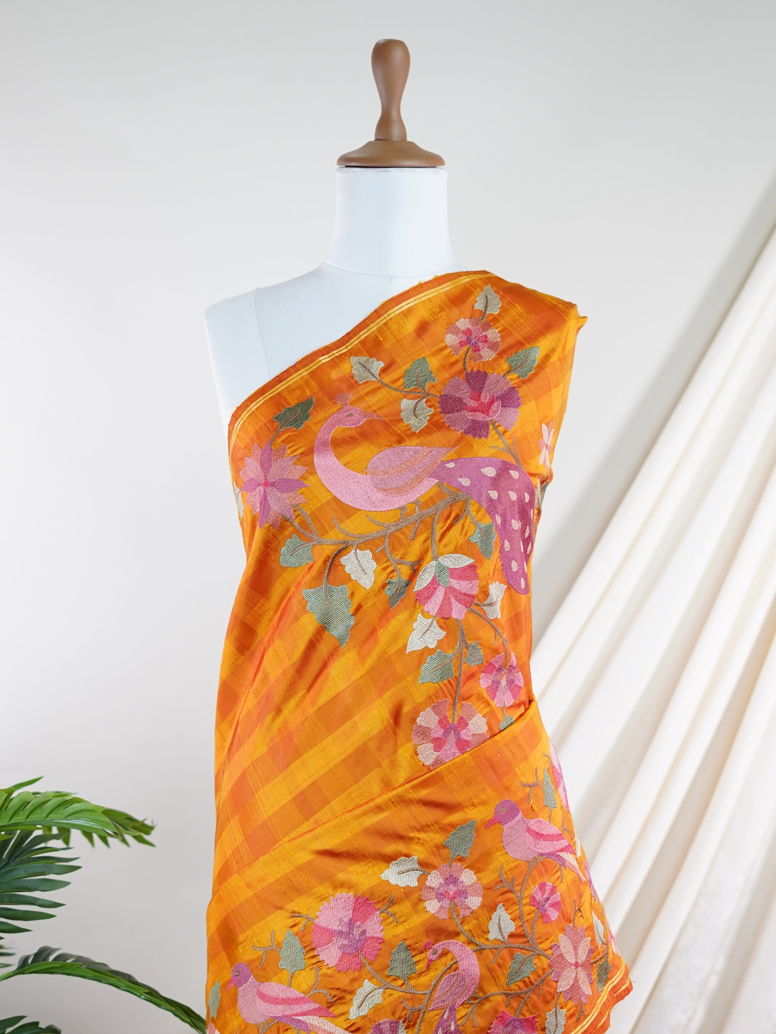 Tussar  100% Pure Silk  - Manoranjitham Weaves - Handloom Store