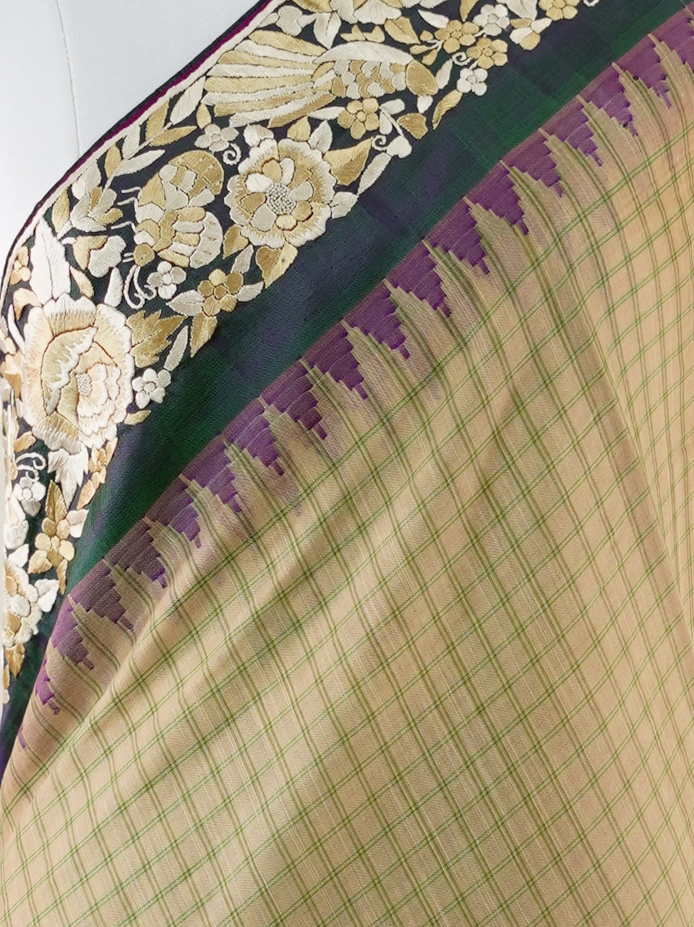 Tussar  100% Pure Silk  - Manoranjitham Weaves - Handloom Store