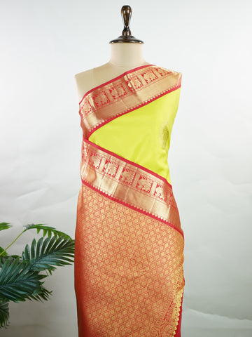 Kanchipuram Silk Beautiful Trdaditional kanjivaram Janaki - Manoranjitham Weaves - Handloom Store