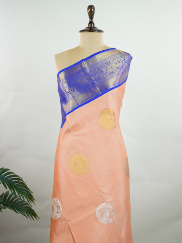 Kanchipuram Silk Beautiful Trdaditional kanjivaram Kusumita - Manoranjitham Weaves - Handloom Store