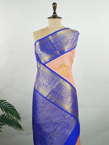 Kanchipuram Silk Beautiful Trdaditional kanjivaram Kusumita - Manoranjitham Weaves - Handloom Store