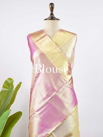 Pantuvarali - Ivory Pure Kanjivaram Silk Saree
