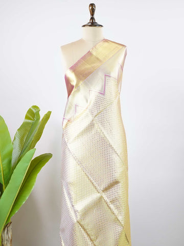 Pantuvarali - Ivory Pure Kanjivaram Silk Saree