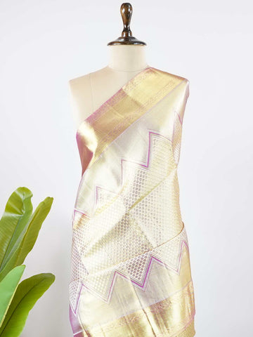 Pantuvarali - Ivory Pure Kanjivaram Silk Saree