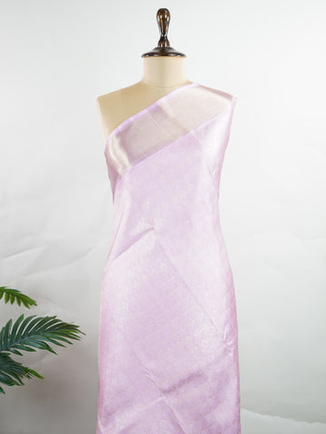 Kanchipuram Silk Handwoven by skilled artisans of Kanchipuram, this Kanjivaram saree in Peach Pink blends traditional elegance with intricate Pure Zari zari work. A truly stunning drape for special occasions. The interplay of colors and craftsmanship makes it a treasured piece for every saree connoisseur. Charukesi - Peach Pure Kanjivaram Silk Saree | Pure Zari - Manoranjitham Weaves - Handloom Store