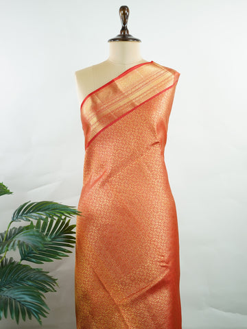 Kanchipuram Silk Kanjivaram silks are the crown jewels of South Indian weaving, renowned for their rich texture, vibrant colors, and exquisite zari work. Handwoven in Kanchipuram, these silks combine the finest mulberry silk with pure gold and silver threads, creating opulent sarees fit for weddings and grand celebrations. Each piece tells a story of tradition, craftsmanship, and timeless elegance. Devagandhari - Pure Kanjivaram Silk Saree - Manoranjitham Weaves - Handloom Store