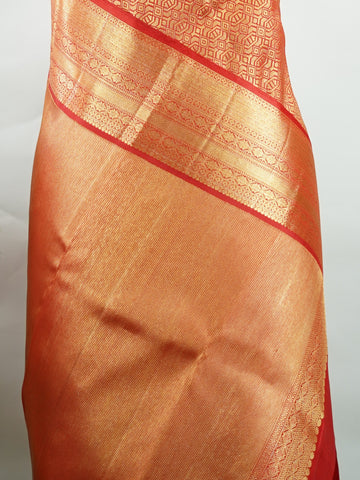 Kanchipuram Silk Kanjivaram silks are the crown jewels of South Indian weaving, renowned for their rich texture, vibrant colors, and exquisite zari work. Handwoven in Kanchipuram, these silks combine the finest mulberry silk with pure gold and silver threads, creating opulent sarees fit for weddings and grand celebrations. Each piece tells a story of tradition, craftsmanship, and timeless elegance. Devagandhari - Pure Kanjivaram Silk Saree - Manoranjitham Weaves - Handloom Store