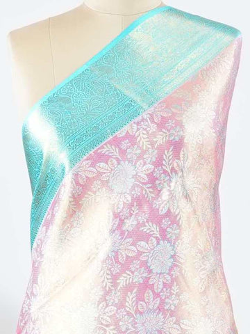 Atana - Pink Pure Kanjivaram Silk Saree | Zari Buttas