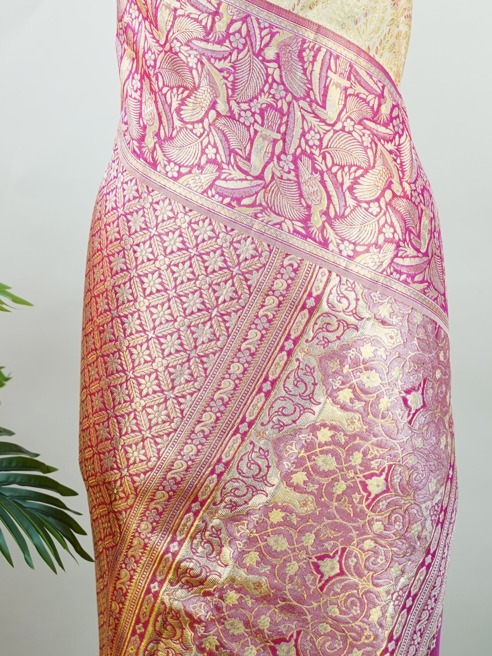 Kanchipuram Silk A classic cream silk saree with vibrant red borders, adorned with gold zari buttas that shimmer across the weave. The timeless contrast blends grace with festive splendour. Handwoven in Kanchipuram with 100% pure silk, it's perfect for weddings and special occasions. A drape that celebrates beauty and tradition.                    #ManoranjithamSilks #KanjivaramHandloom #PureSilkSaree #BridalElegance #TimelessTradition Rasikapriya - Cream Pure Kanjivaram Silk Saree | Zari Buttas - Manoranji
