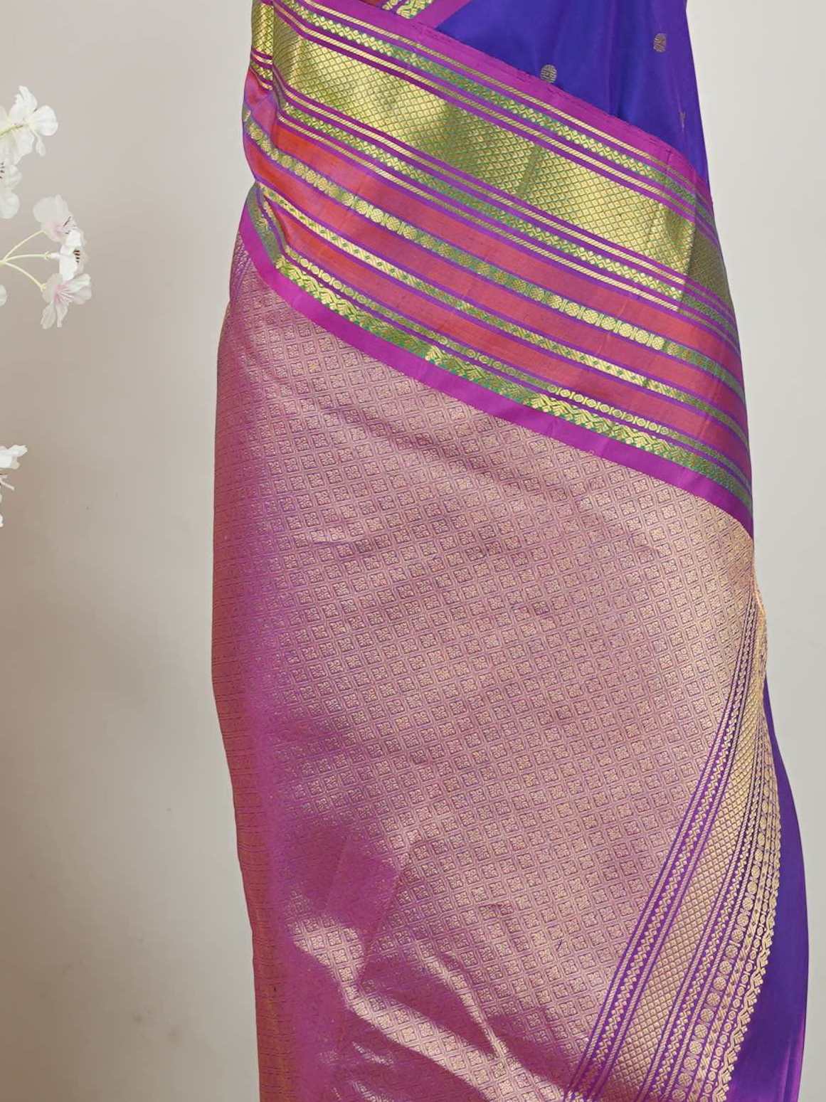 Gadwal Silk This pure handloom Gadwal saree is a testament to timeless tradition, crafted meticulously on looms by master weavers of Telangana. Its vibrant body and shimmering zari borders strike a perfect balance between grandeur and grace. Lightweight yet regal, it’s the ideal choice for weddings, temple visits, and family celebrations. A saree that carries heritage in every thread.

#Manoranjitham #GadwalSilk #HandloomSarees #TelanganaWeaves #HeirloomSilks #ZariElegance #BridalWeaves #TimelessTradition #
