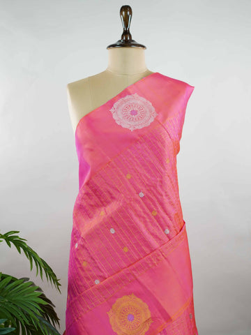 Gadwal Silk 0 Nityaklinna - Handloom Gadwal Silk Saree | Pure Silk | Zari Border - Manoranjitham Weaves - Handloom Store