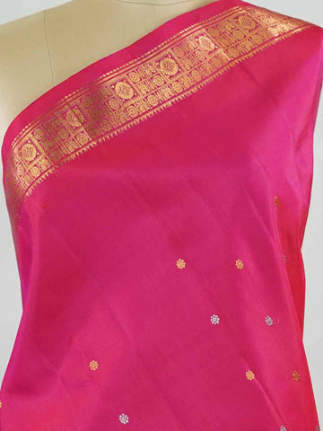 Shivashaktyaikya - Handloom Gadwal Silk Saree | Pure Silk | Zari Border