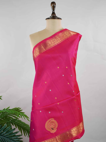 Shivashaktyaikya - Handloom Gadwal Silk Saree | Pure Silk | Zari Border