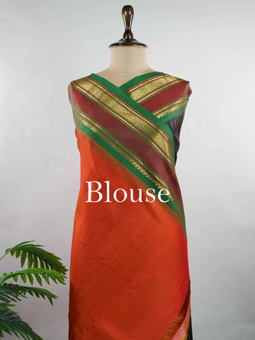 Mangala - Handloom Gadwal Silk Saree | Pure Silk | Zari Border