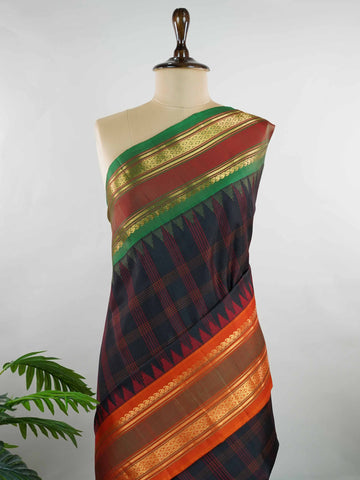 Mangala - Handloom Gadwal Silk Saree | Pure Silk | Zari Border