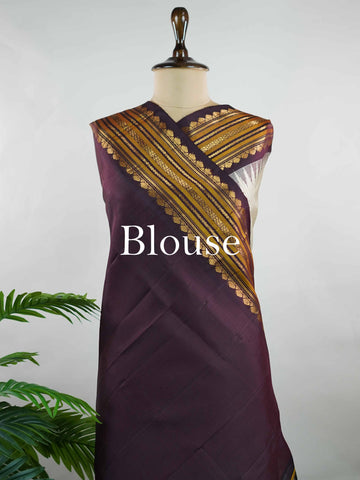 Smriti - Handloom Gadwal Silk Saree | Pure Silk | Zari Border