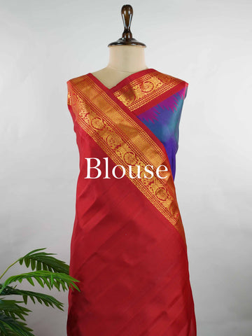 Nalini - Handloom Gadwal Silk Saree | Pure Silk | Zari Border