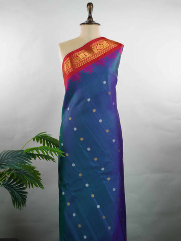 Nalini - Handloom Gadwal Silk Saree | Pure Silk | Zari Border