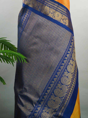 Neelima - Handloom Gadwal Silk Saree | Pure Silk | Zari Border