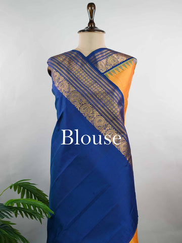 Neelima - Handloom Gadwal Silk Saree | Pure Silk | Zari Border
