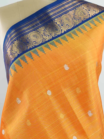 Neelima - Handloom Gadwal Silk Saree | Pure Silk | Zari Border