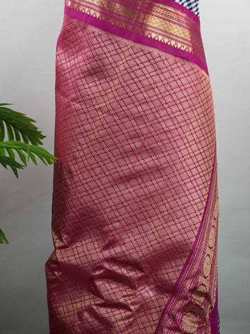Ranjani - Handloom Gadwal Silk Saree | Pure Silk | Zari Border