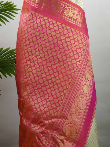 Mokshapriya - Handloom Gadwal Silk Saree | Pure Silk | Zari Border