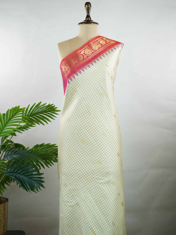 Mokshapriya - Handloom Gadwal Silk Saree | Pure Silk | Zari Border