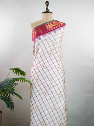 Pavitra - Handloom Gadwal Silk Saree | Pure Silk | Zari Border