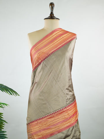 Ambika – Narayanpet Silk Saree | Handloom | Contrasting Border
