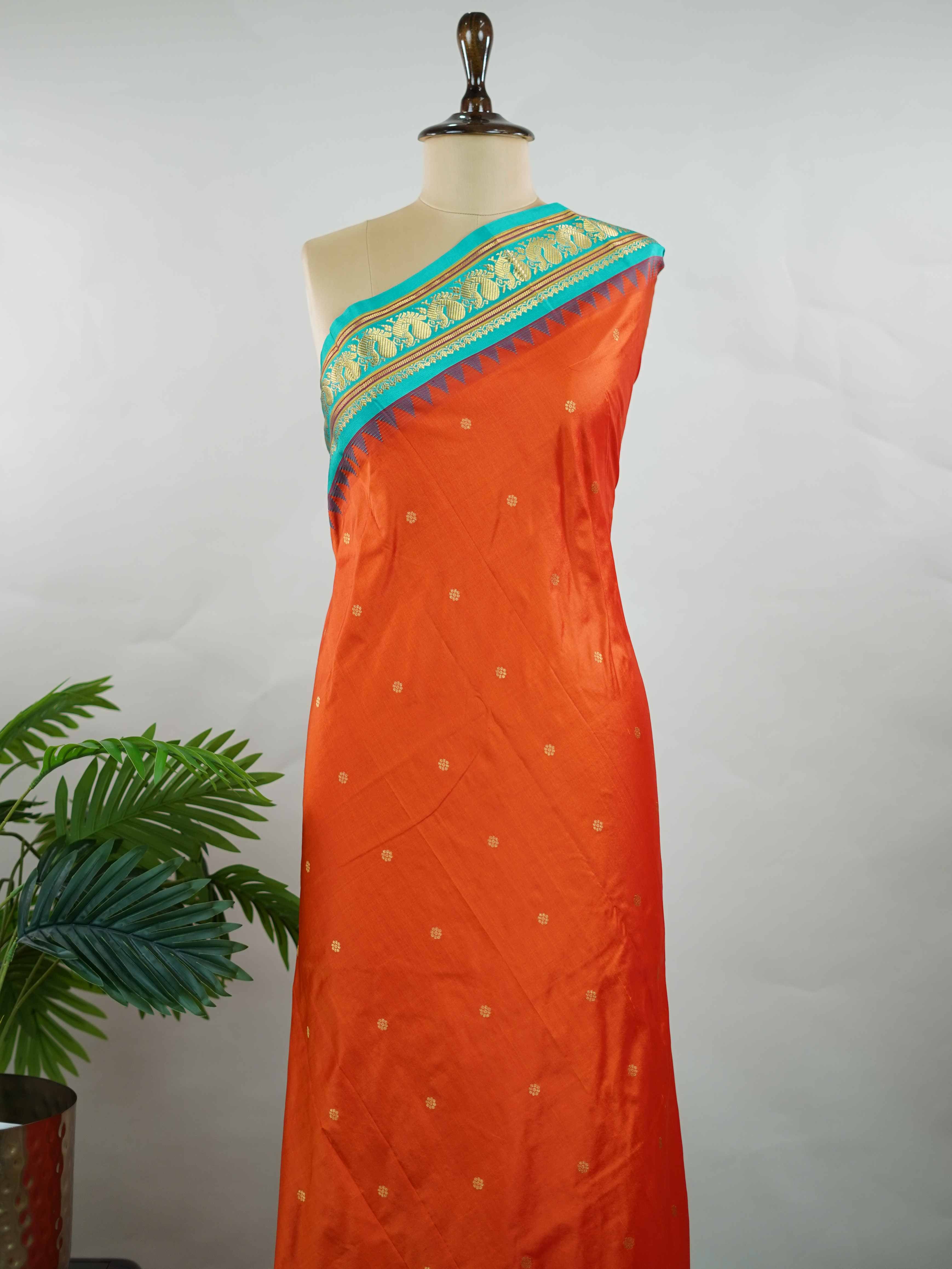 Narayanpet Narayanpet Pattu sarees are known for their lightweight texture and rich borders. Once woven for royalty, these vintage drapes are now making a graceful comeback. A timeless weave that blends tradition with everyday elegance. Sarvasiddhiprada - Narayanpet saree - Manoranjitham Weaves - Handloom Store