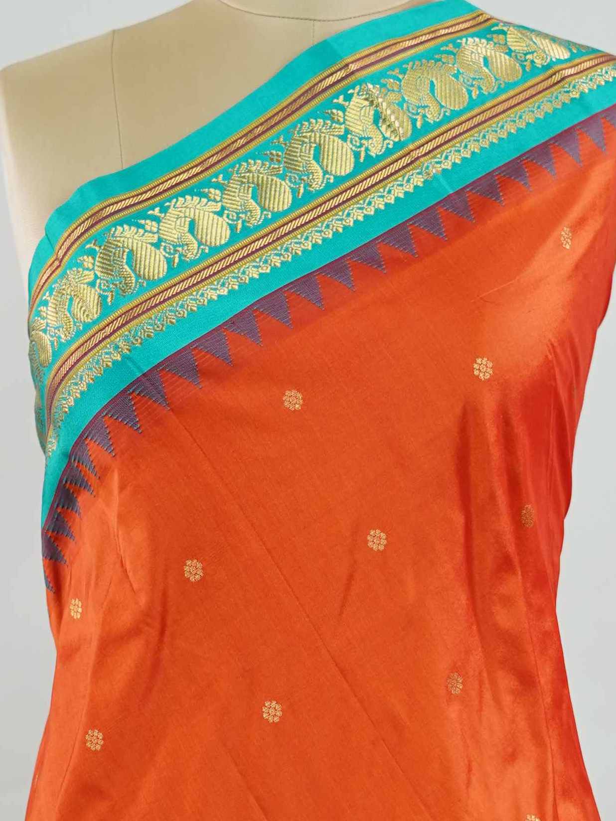 Narayanpet Narayanpet Pattu sarees are known for their lightweight texture and rich borders. Once woven for royalty, these vintage drapes are now making a graceful comeback. A timeless weave that blends tradition with everyday elegance. Sarvasiddhiprada - Narayanpet saree - Manoranjitham Weaves - Handloom Store