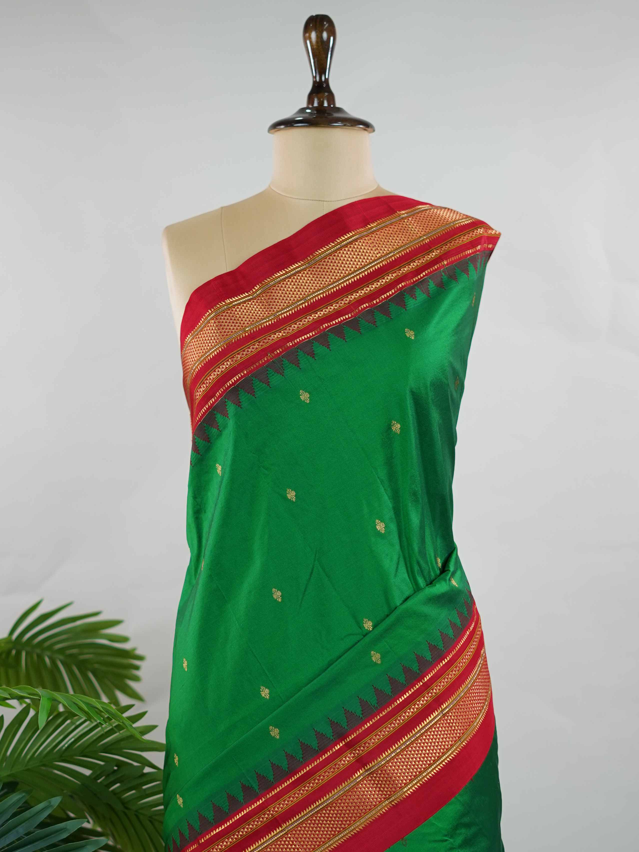 Narayanpet Narayanpet Pattu sarees are known for their lightweight texture and rich borders. Once woven for royalty, these vintage drapes are now making a graceful comeback. A timeless weave that blends tradition with everyday elegance. Subhaga - Narayanpet saree - Manoranjitham Weaves - Handloom Store