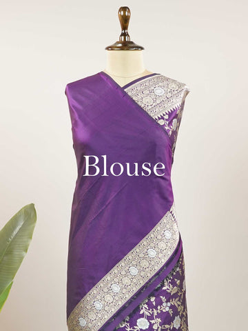 Jasmine - Banarasi Katan Silk Saree | Full Jaal Zari