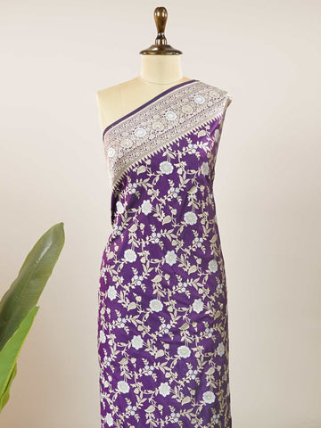 Jasmine - Banarasi Katan Silk Saree | Full Jaal Zari