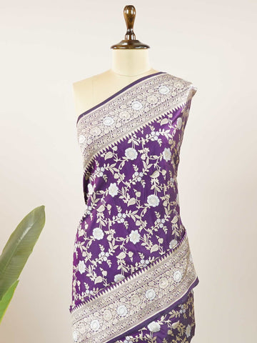 Jasmine - Banarasi Katan Silk Saree | Full Jaal Zari